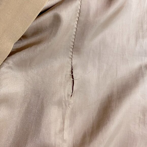 Vintage Rico Salandanan Tan Long Blazer Light Jacket M - Picture 12 of 14